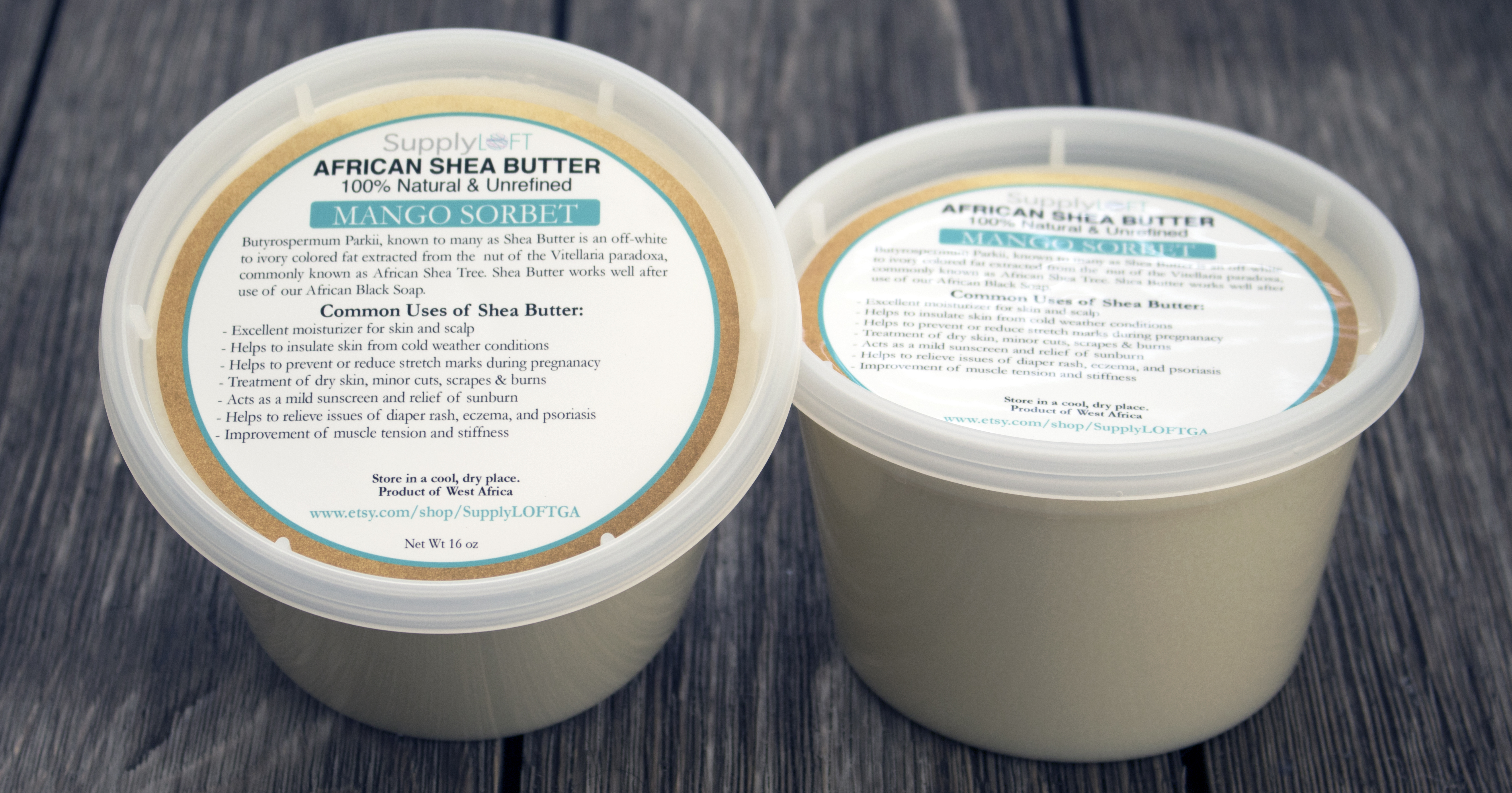 16 oz Scented Creamy Shea Butter | All Natural - SupplyLOFT